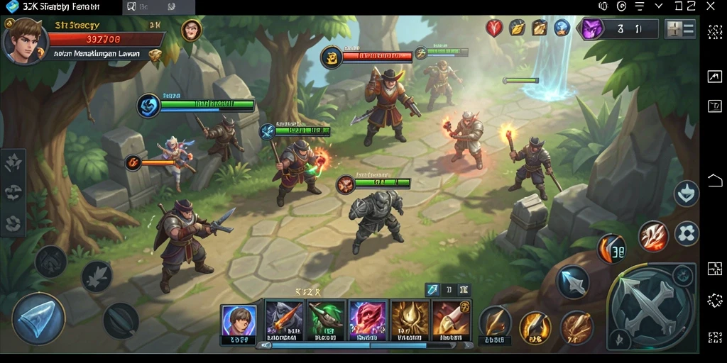 Tampilan antarmuka game Strategy yang menarik dan interaktif.