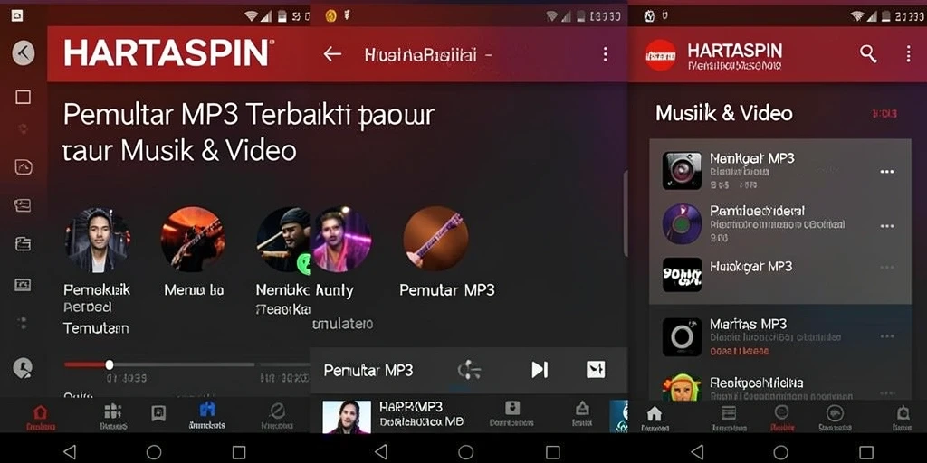 Tampilan antarmuka HARTASPIN yang modern dan sederhana.