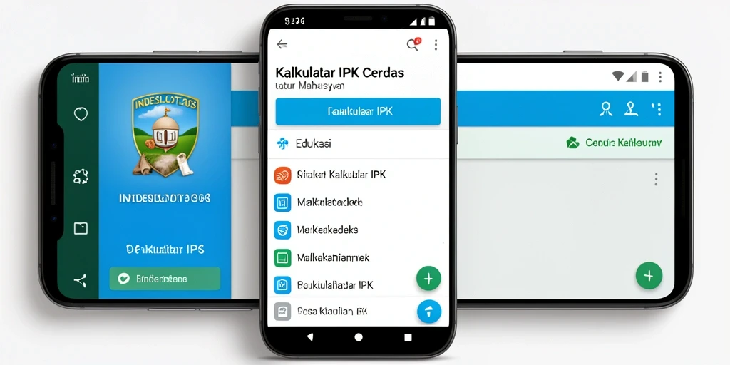 Tampilan antarmuka Kalkulator IPK INDESLOT303 yang sederhana dan fungsional.