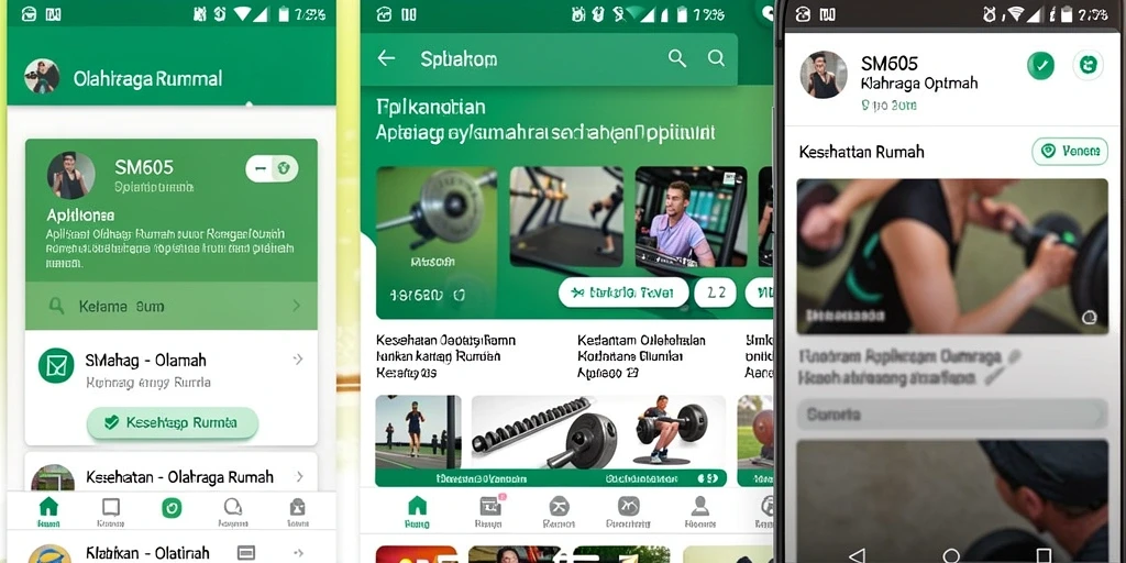 Tampilan antarmuka SM605 yang intuitif dan menarik.