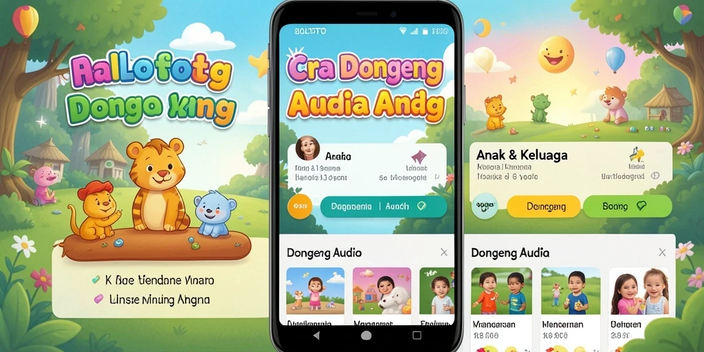Antarmuka menarik dari aplikasi Dongeng Audio SOLOTOTO.