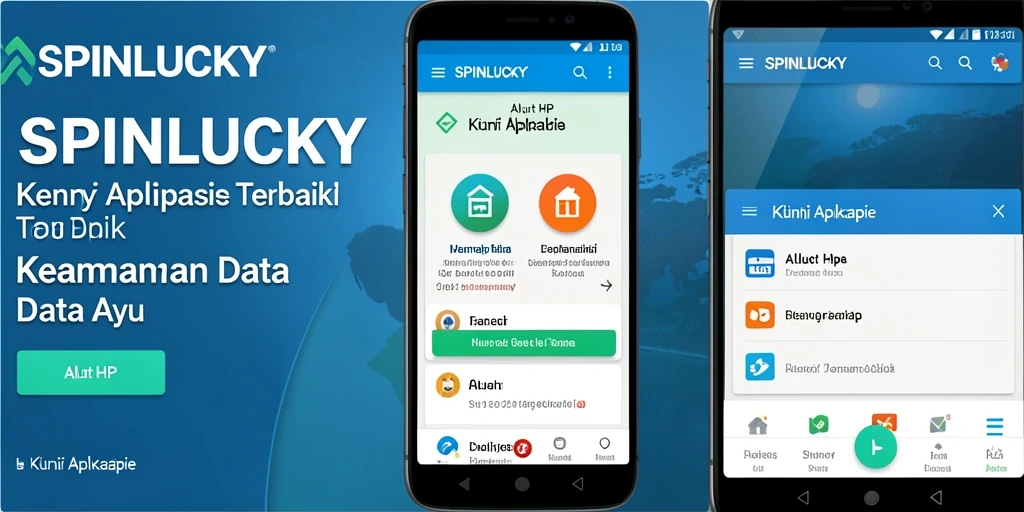 Tampilan antarmuka SPINLUCKY dengan fungsi kunci aplikasi yang intuitif.