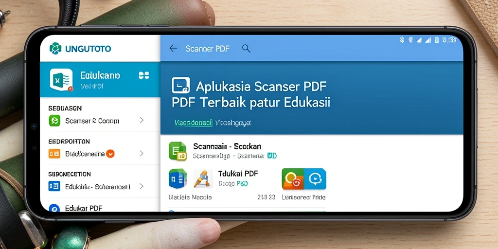 Antarmuka UNGUTOTO yang sederhana dan fungsional untuk scanner PDF.